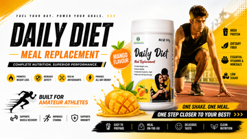 Amateur athelete daily diet meal replacement