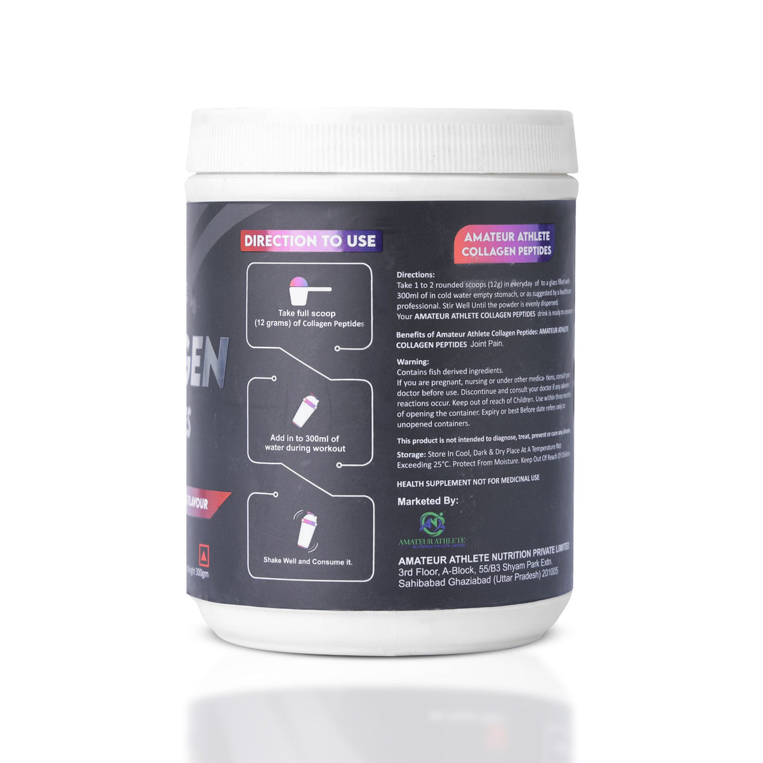 Collagen Peptides - Amateur Athlete Nutrition | 300gm Each |  Buy 1 Get 1 Free